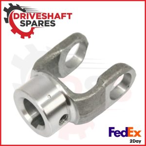 10-4-123 End Yoke - Round Bore 1000 series, Ø1.250 Bore w/0.312 keyway, Ø2.000