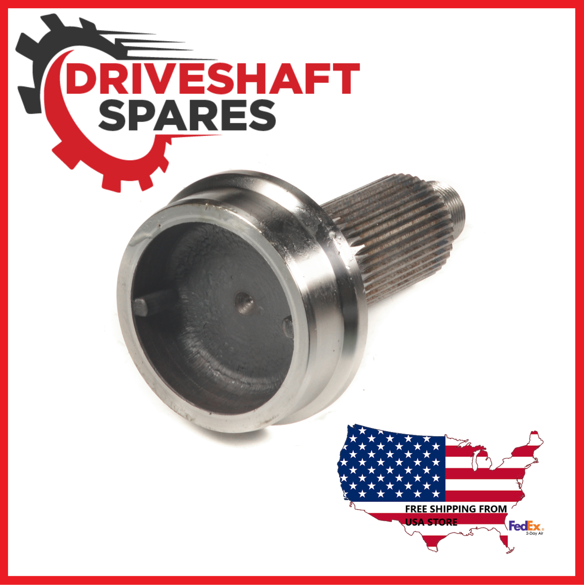 140-53-11, Splined Midship Tube Shaft - 1.950x38 spline, 4.330 X .197 tube. - Image 2