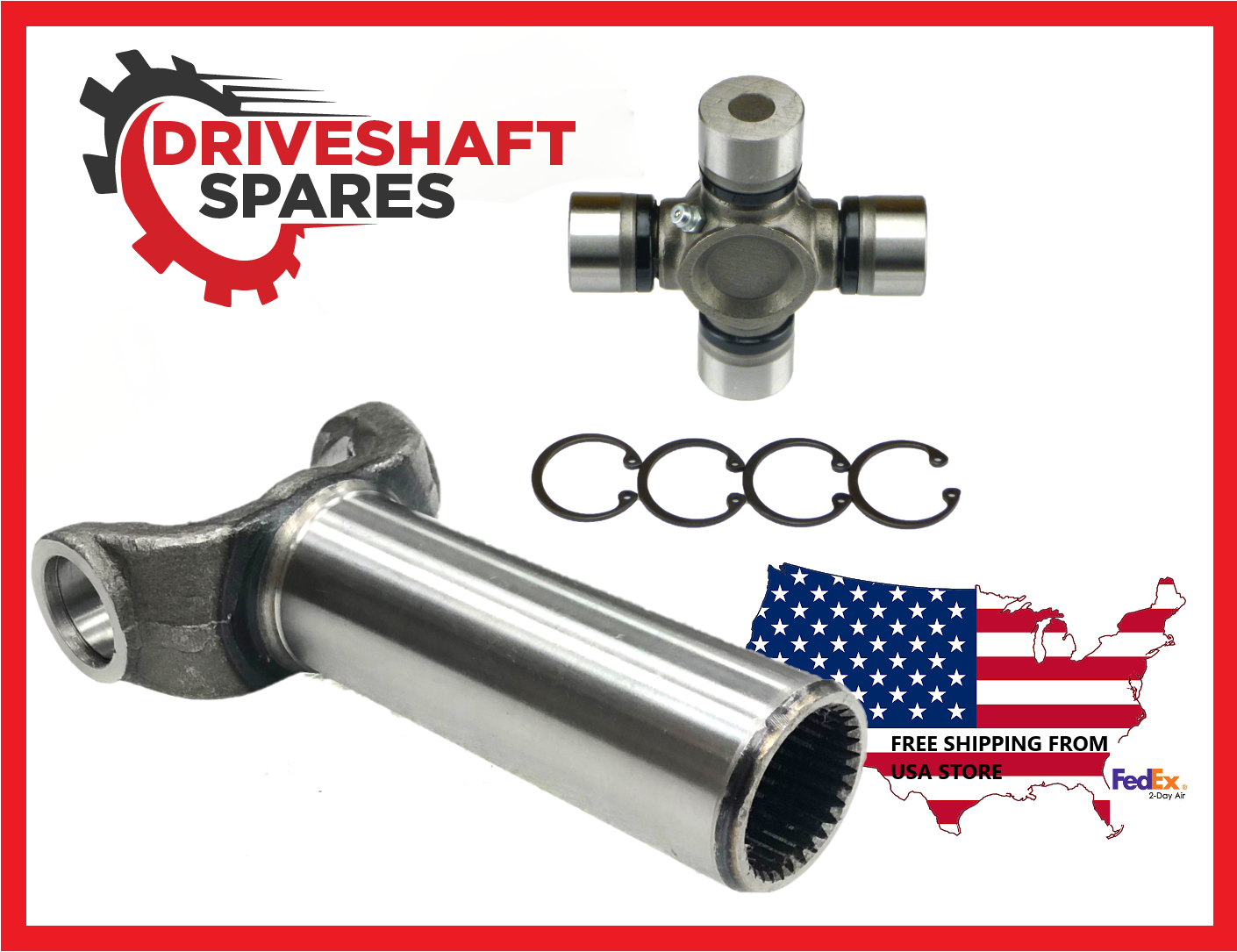 2-3-6041X Transmission Yoke For Ford C-6 Tremec 31 spline +5-213X