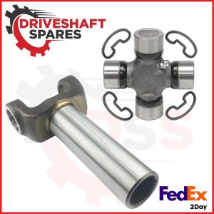 Trans Yoke 2-3-8251X 6.5"- 27/28 Spline fits FORD + 5-153X 1310 Universal joint.