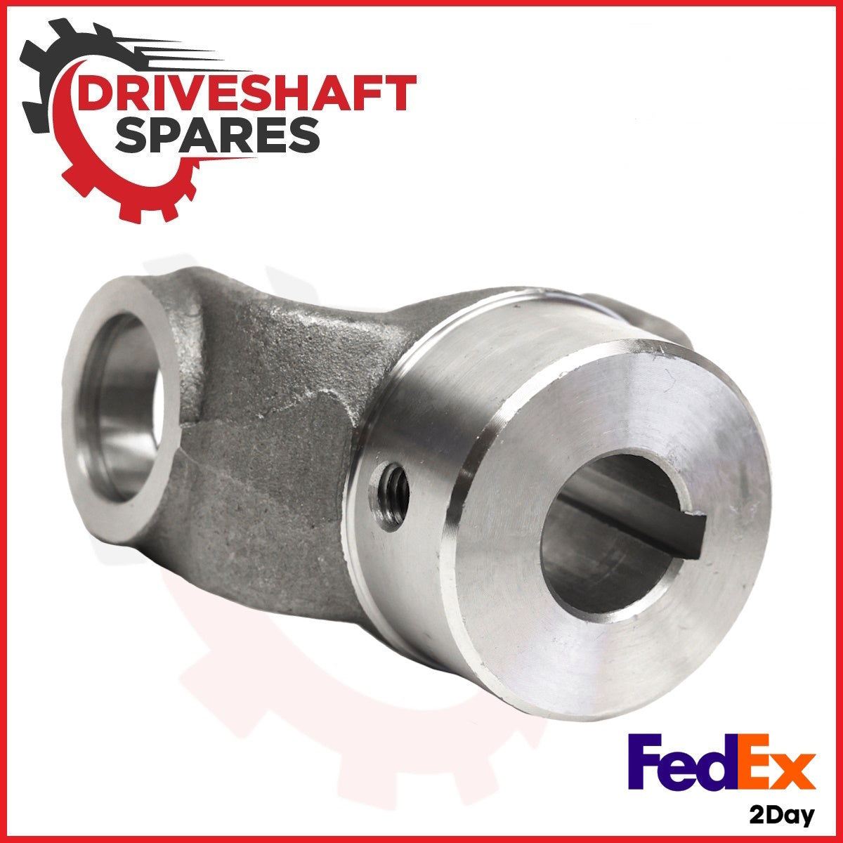 2-4-583, End Yoke - Round Bore 1310 Series, 0.875 Bore 0.250 keyway, 2.00 - Image 2