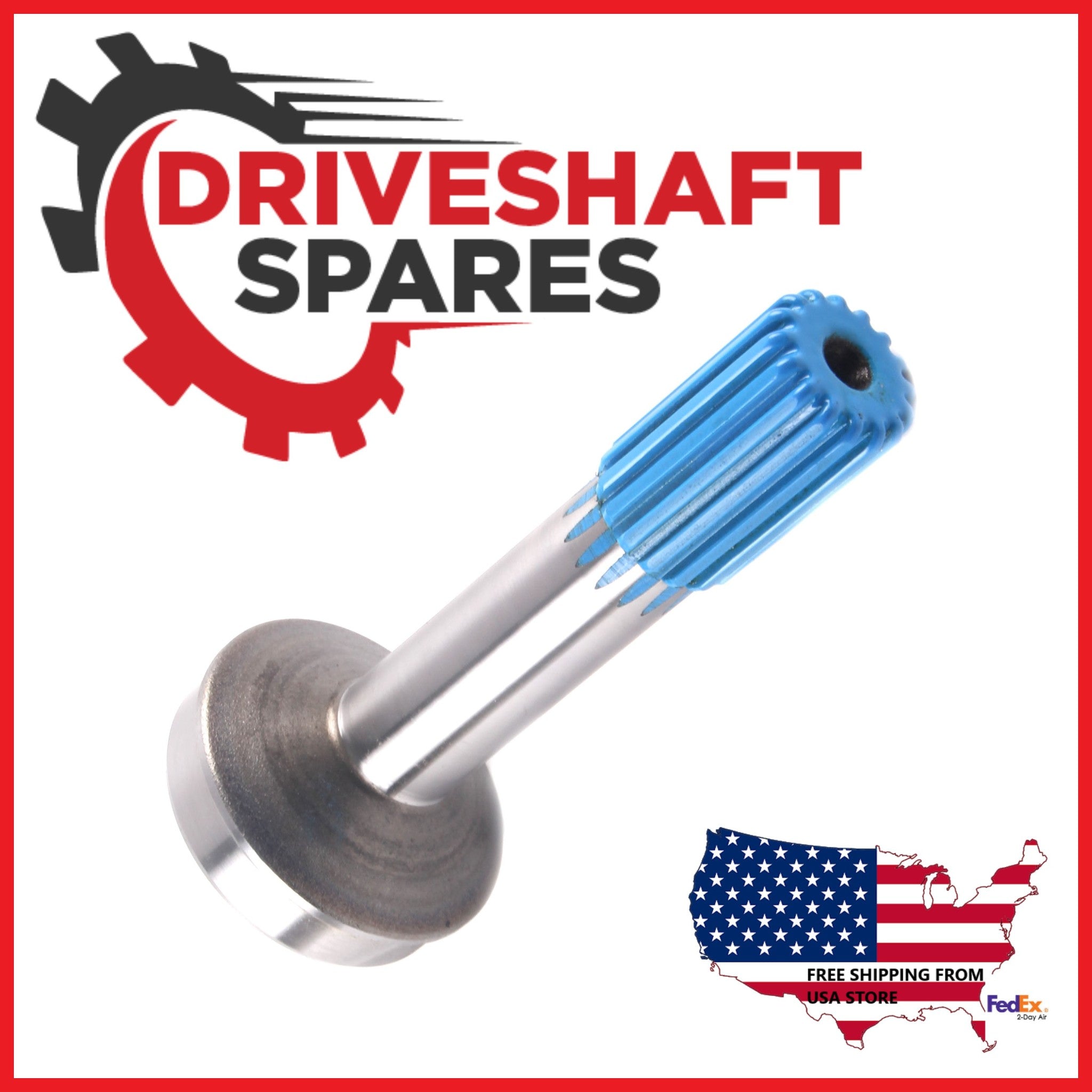 3-3-2591KX, Slip Yoke 1350 Series + 2-40-1521 Spline Stub Tube Shaft. - Image 2