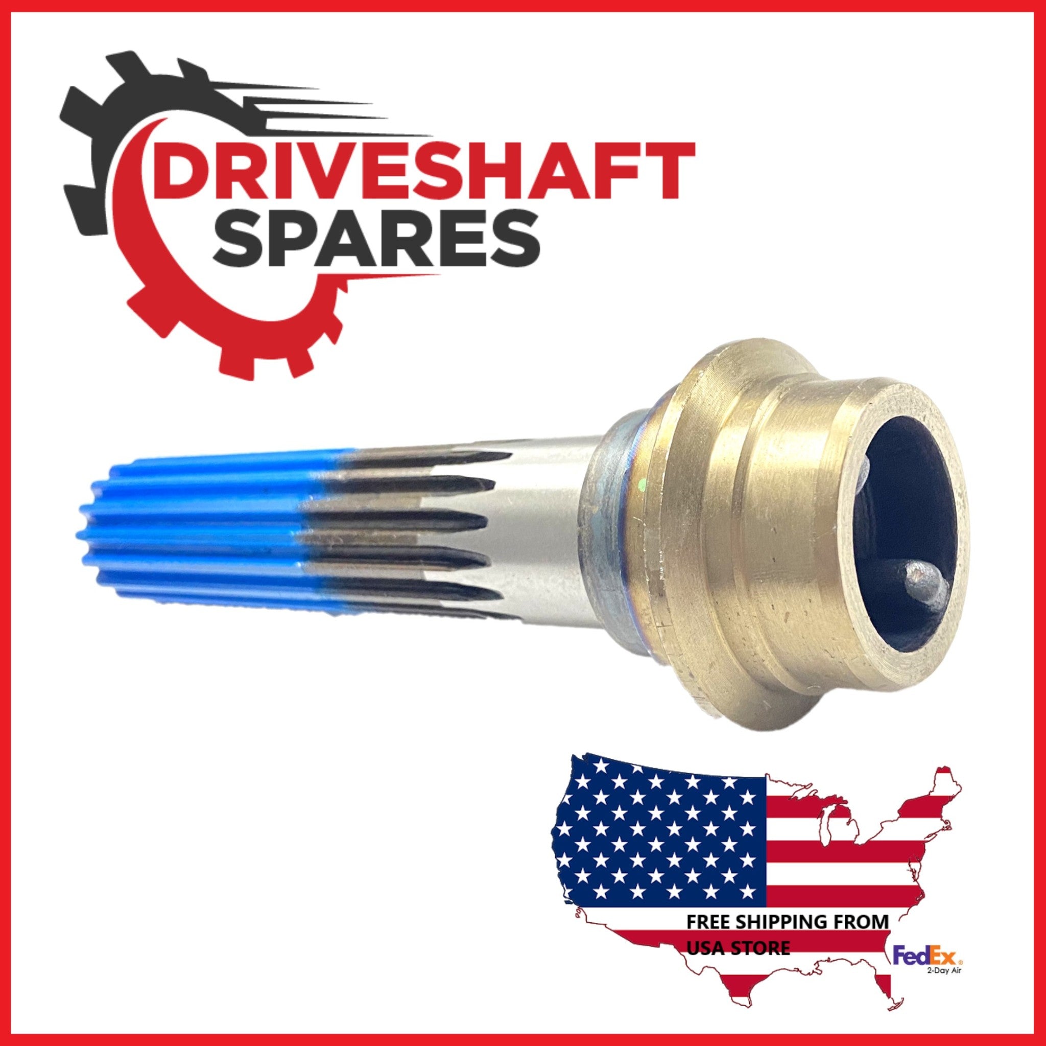 2-53-121, Midship Tube Shaft 1.375x16 spline, 2.000 X .083 tube (1.378"). - Image 2
