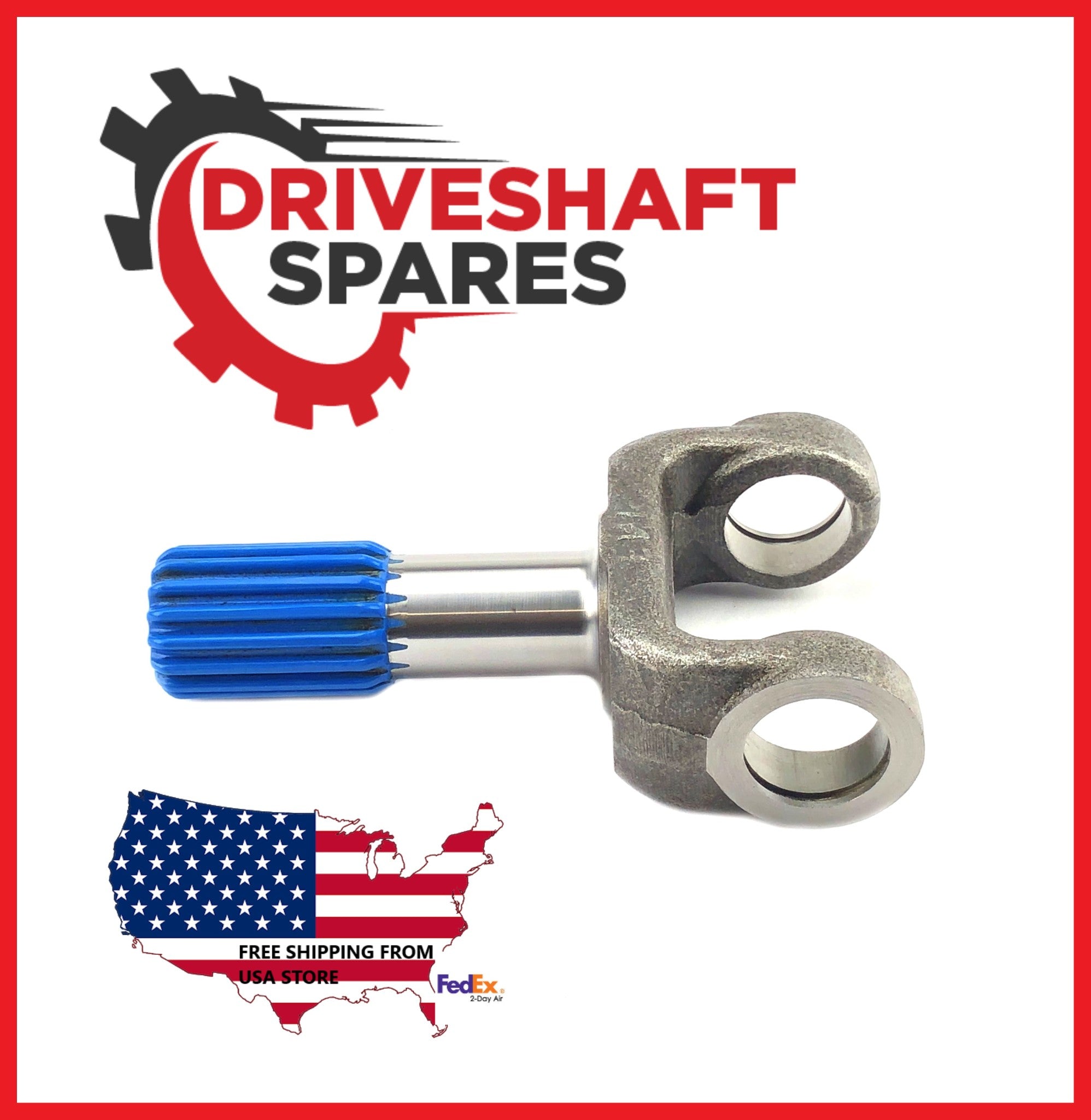 2-82-51, 1310 Series Yoke Shaft -Ø1.250x16 spline, 5.125" Center line to end.