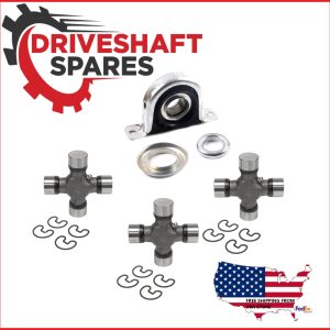 210866-1X, Center Support Bearing + (3X) 5-160X, U-Joint For F250, F350.