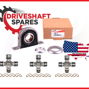 Ford Super Duty F250 F350 Rear Driveshaft SPICER Carrier Bearing and 3X U-Joints
