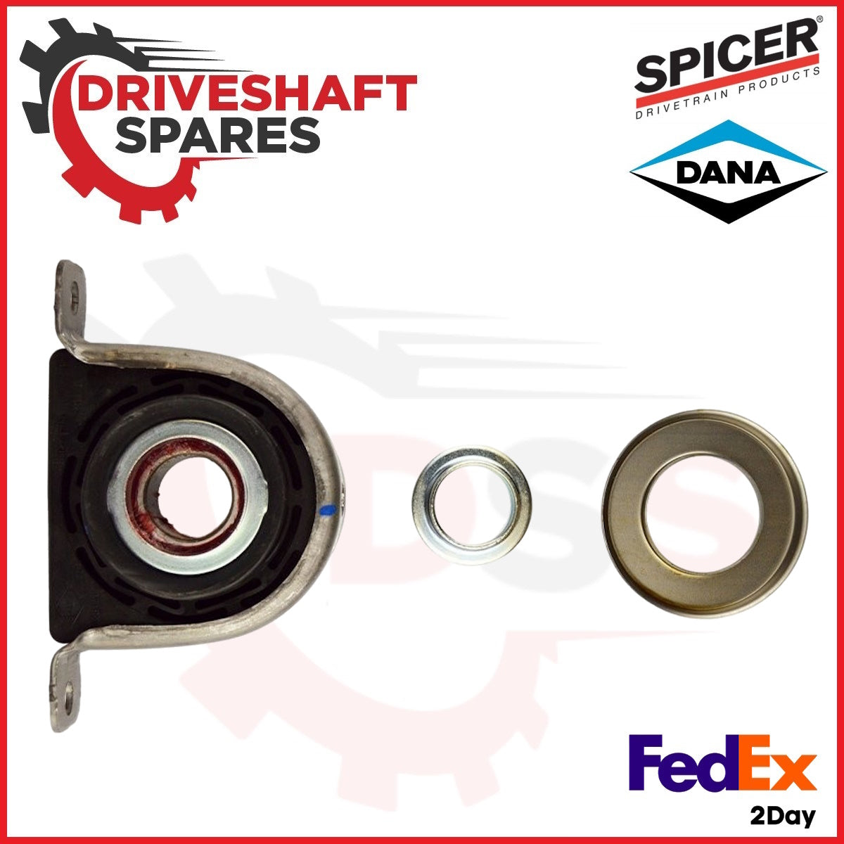 OEM DANA SPICER CARRIER BEARING and 3 U-JOINTS Kit FORD F250 F350 2WD DRIVESHAFT - Image 2