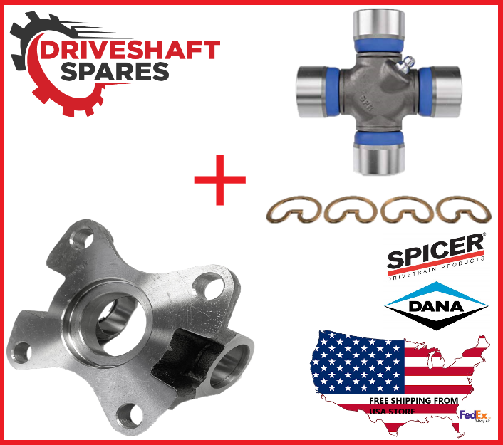 Drive Shaft Flange Yoke 1350 Series, 4.25 In Bolt Circle + Spicer 5-178X