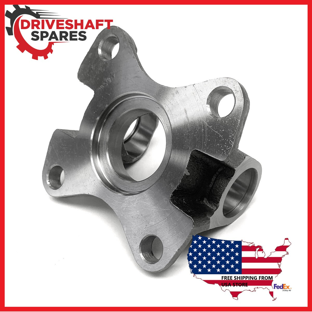 Drive Shaft Flange Yoke 1350 Series, 4.25 In Bolt Circle + Spicer 5-178X - Image 2