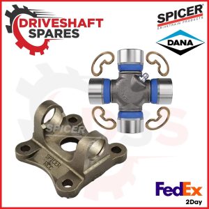 3-2-1859S, SPICER Flange Yoke 1350 Series + 5-178XS, SPICER U-Joint (1350).