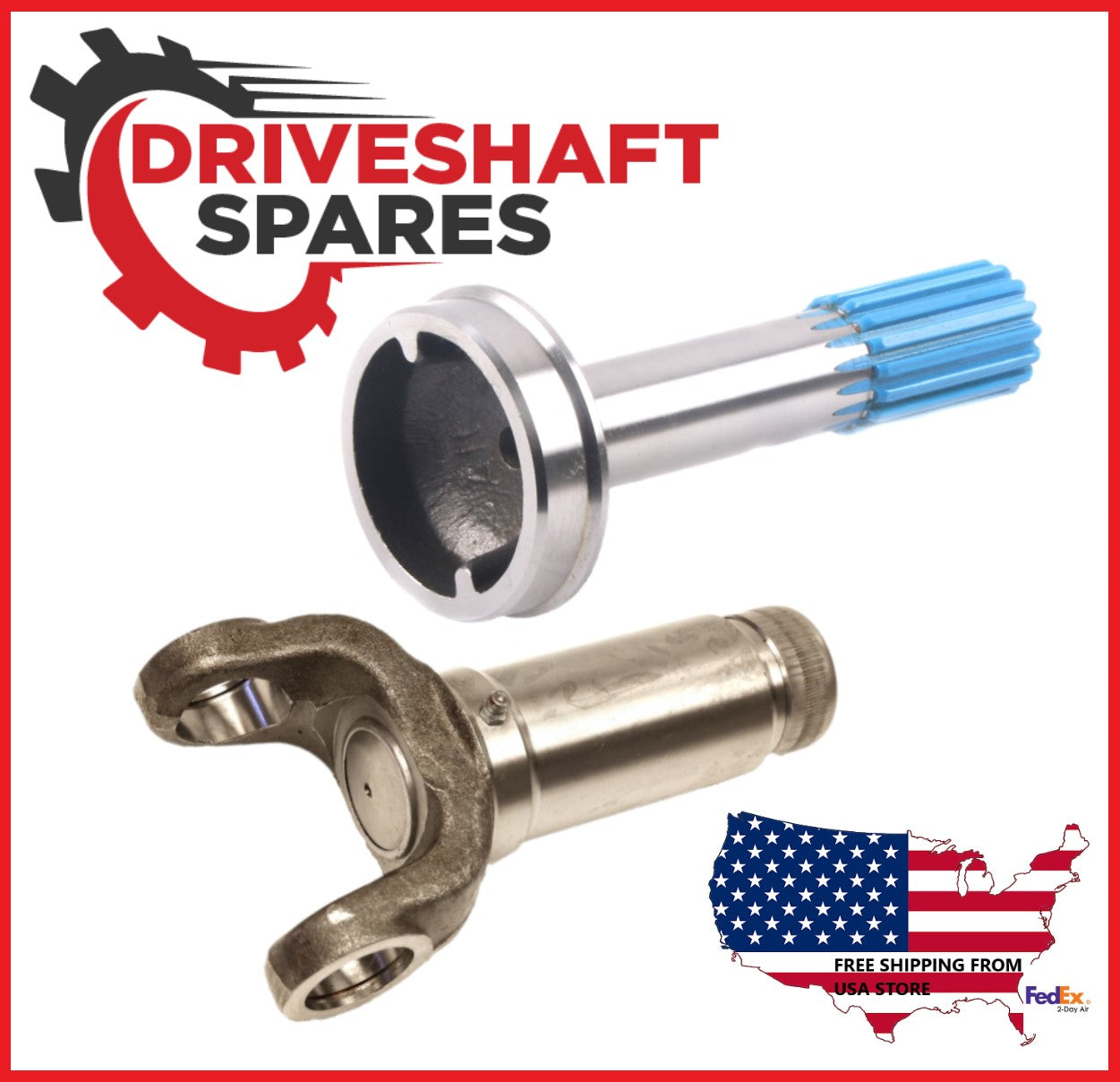 3-3-2591KX, Slip Yoke 1350 Series + 2-40-1521 Spline Stub Tube Shaft.