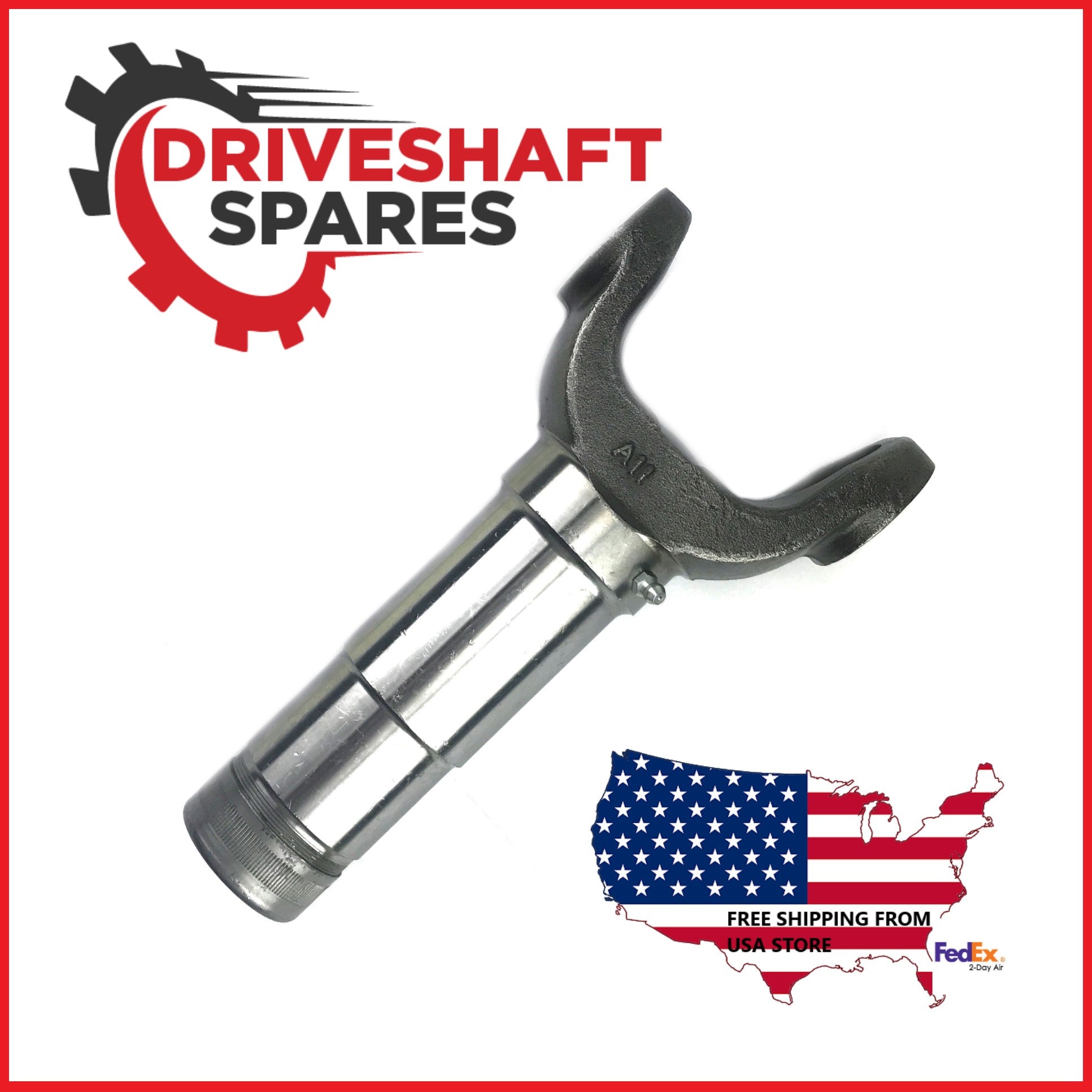 3-40-1611 + 3-3-508KX Spline Stub Tube Shaft & Driveshaft Slip Yoke 1410 Series - Image 3