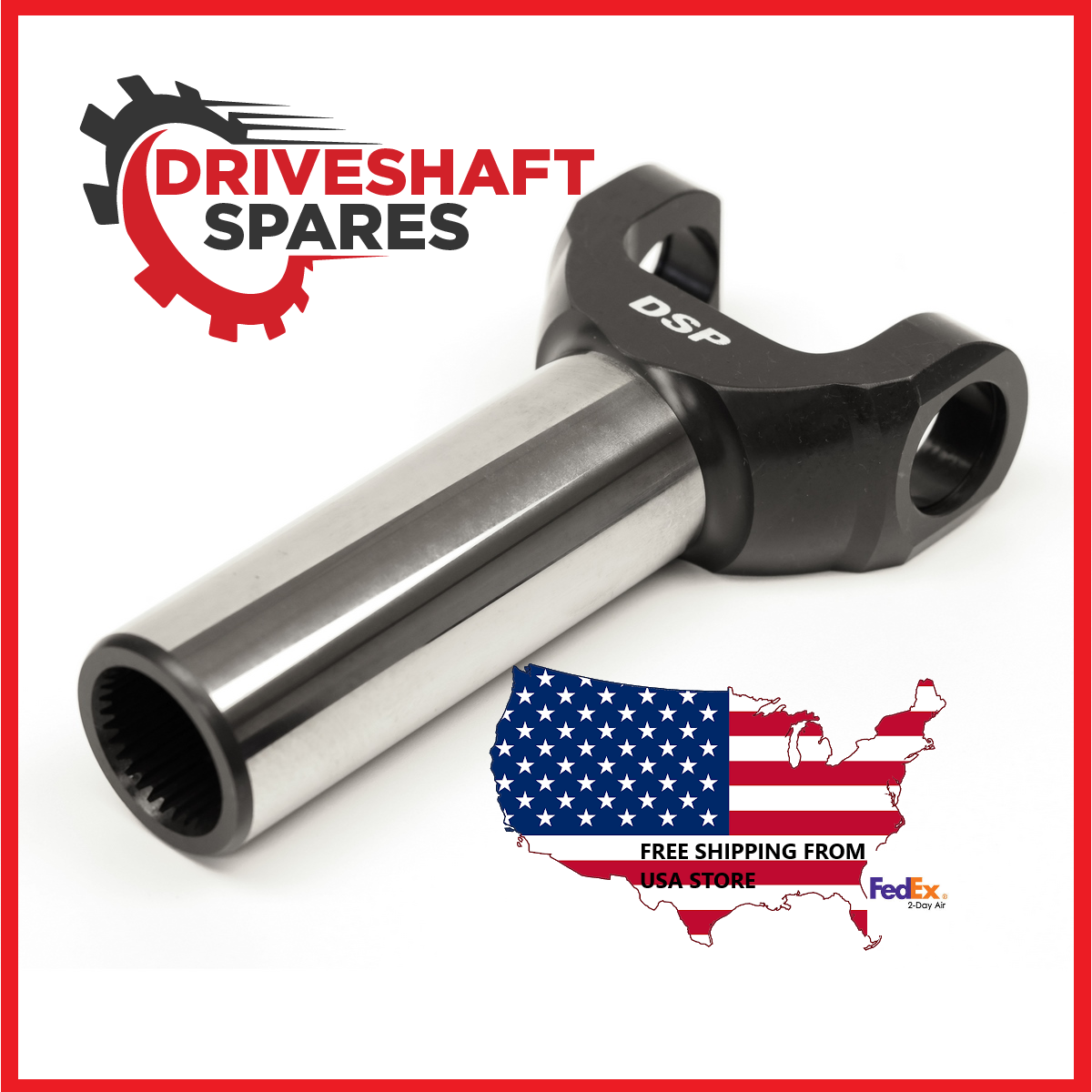 Yoke 1350 Series 32 Spline - Chromoly Black - TH400, 4L80-E, Muncie M20, 21 & 22 - Image 2