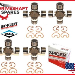 U Joint Replacement Kit Jeep YJ Front and Rear 4X4 Driveshaft Spicer Life 1310X