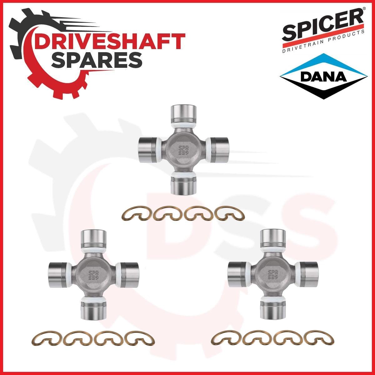 Toyota Tacoma (2005-2015) CBTT, Center Bearing + 5-1330XS SPICER U-Joints X3 - Image 3