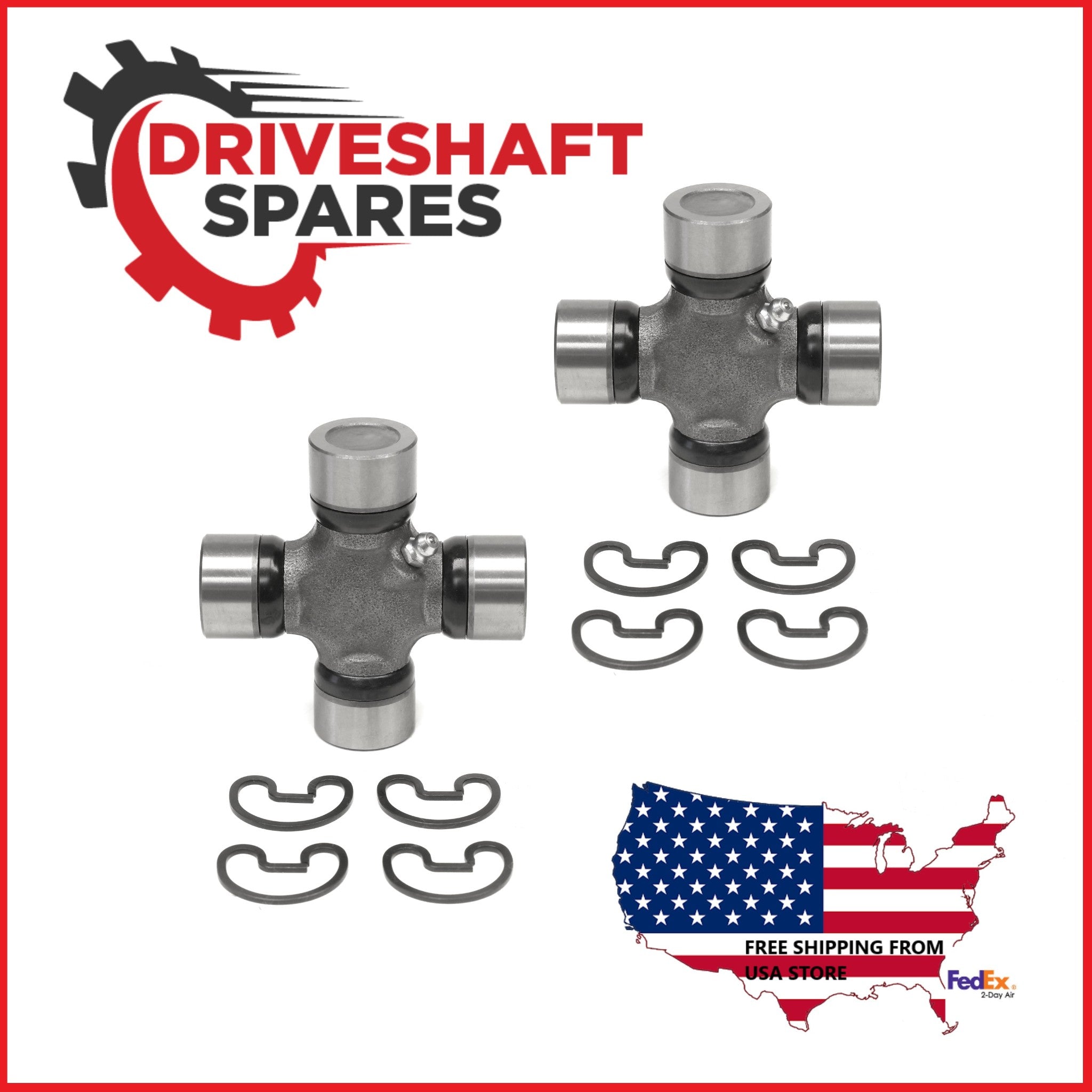 Mercedes ML Series Front Driveshaft CV Joint + 5-153X U-Joint 1310 Series (X2). - Image 3
