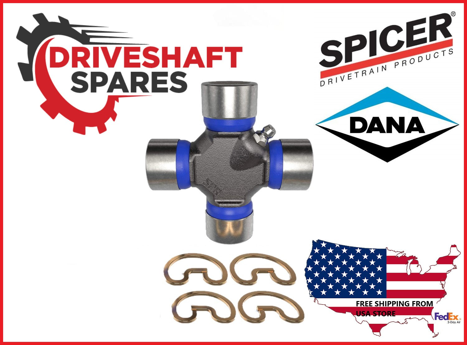 2-2-329 Flange Yoke 1310 Series & 5-153X, SPICER U-Joint - 1310 Series. - Image 2