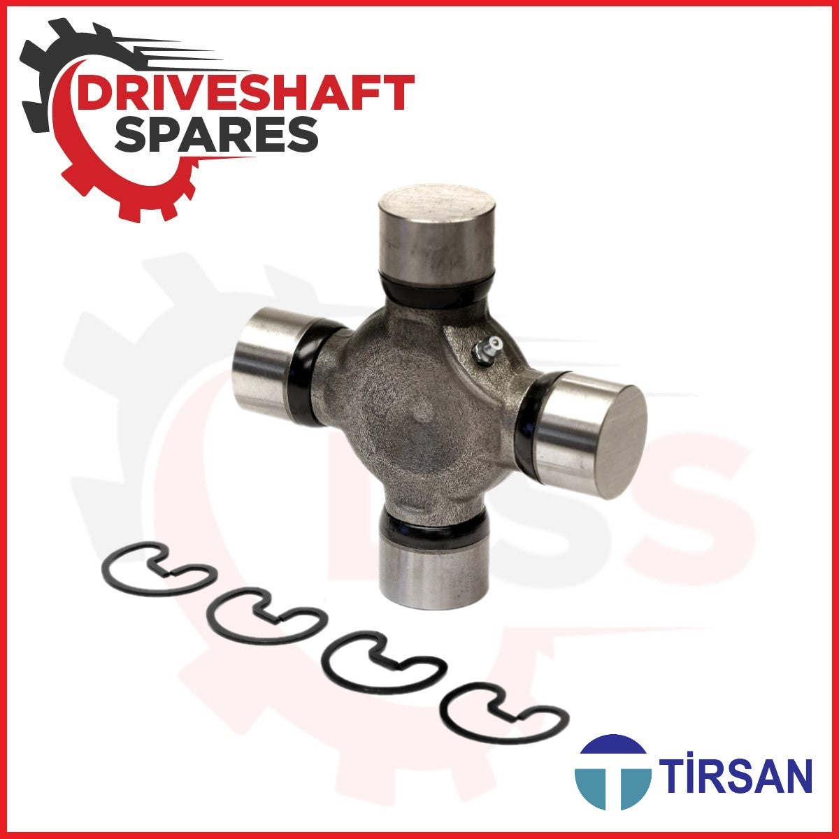 5-155X Tirsan Driveshaft Universal Joint - 1550 Series 1.375" x 4.964". - Image 2