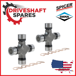 5-160X, SPICER (TWIN SET) 1410 Series U-Joint - Outside Snap Rings - Greaseable.