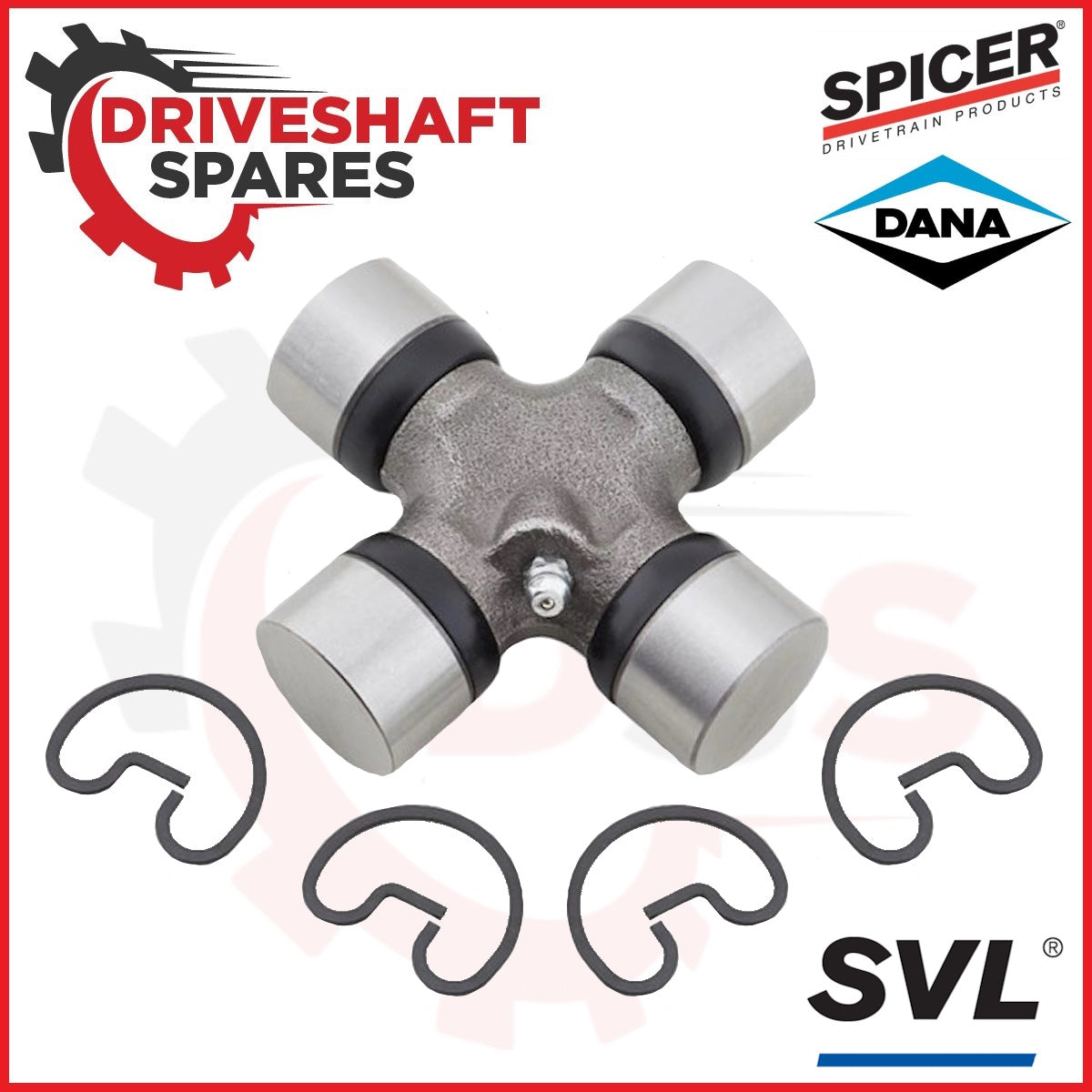 SVL Spicer Universal Joint 1350 Series 1.188" x 3.625" OSR Greaseable (15-178X)