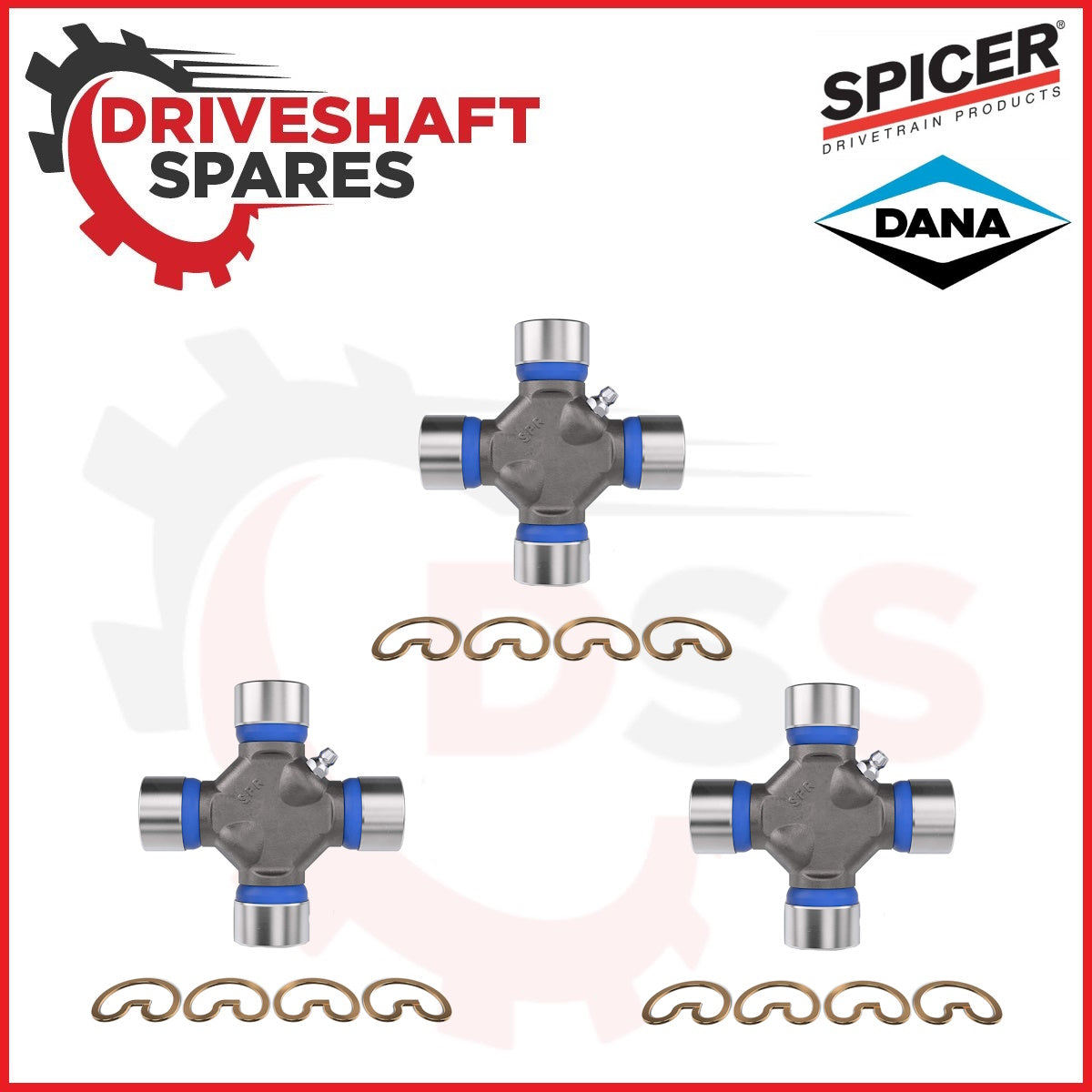 NEW Toyota Tacoma 2005-2015 Driveshaft Support Bearing & Spicer U-Joints Set - Image 3
