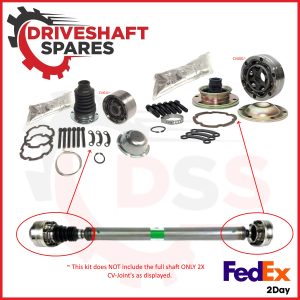 Front Drive Shaft Front & Rear CV Joints 06-10 Jeep Commander / Grand Cherokee