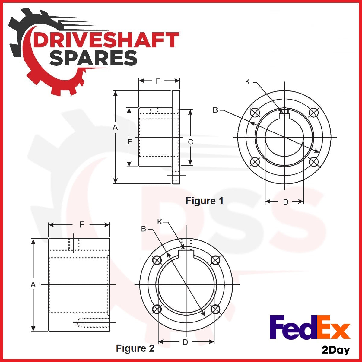 2-1-1313-4 Companion Flange - Bore: 1.250" - Keyway: .312" - Pilot: 2.735"F - Image 5
