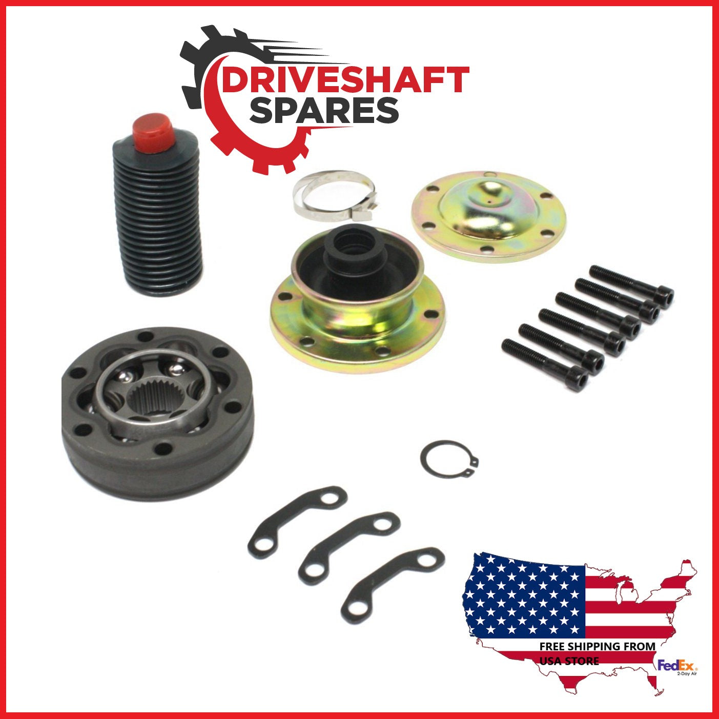 CVJ001, 2001-2003 Dodge Durango CV Joint & 5-153X, U-Joint Driveshaft Kit. - Image 3