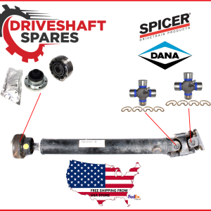 Mercedes ML Series Front Driveshaft CV Joint + 5-153X SPICER U-Joint (X2).