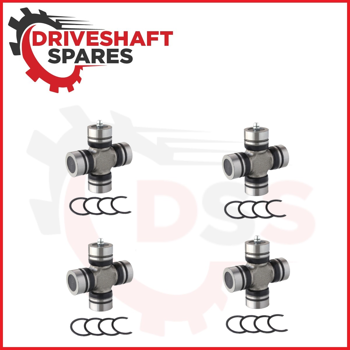 1995-2001 Kia Sportage, 5-3245-1X - 4X Universal Joint's for REAR Driveshaft.