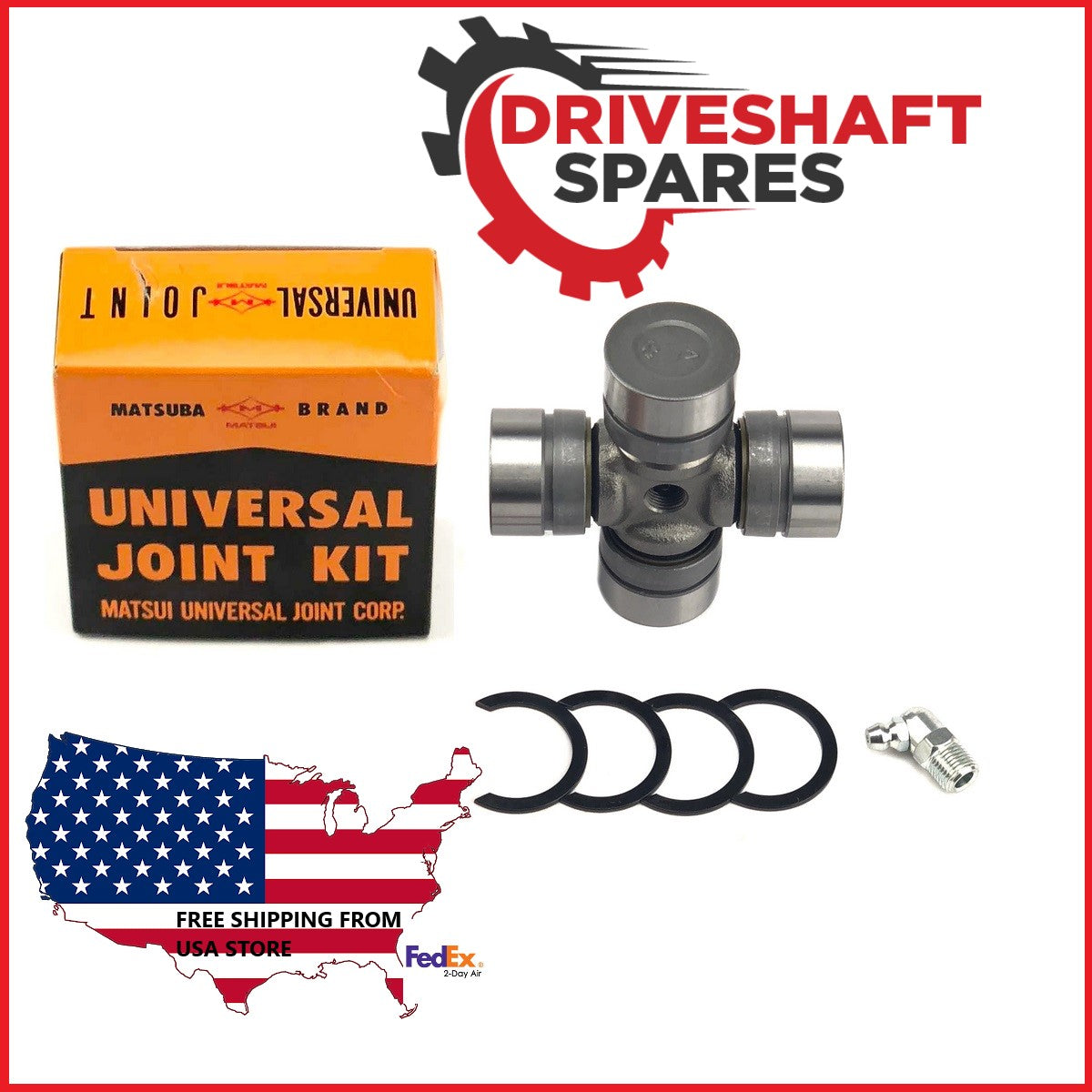SLIP-JOINT TOYOTA Tocoma + Toyota Greaseable Premium Universal Joint 29mm x 49mm - Image 2