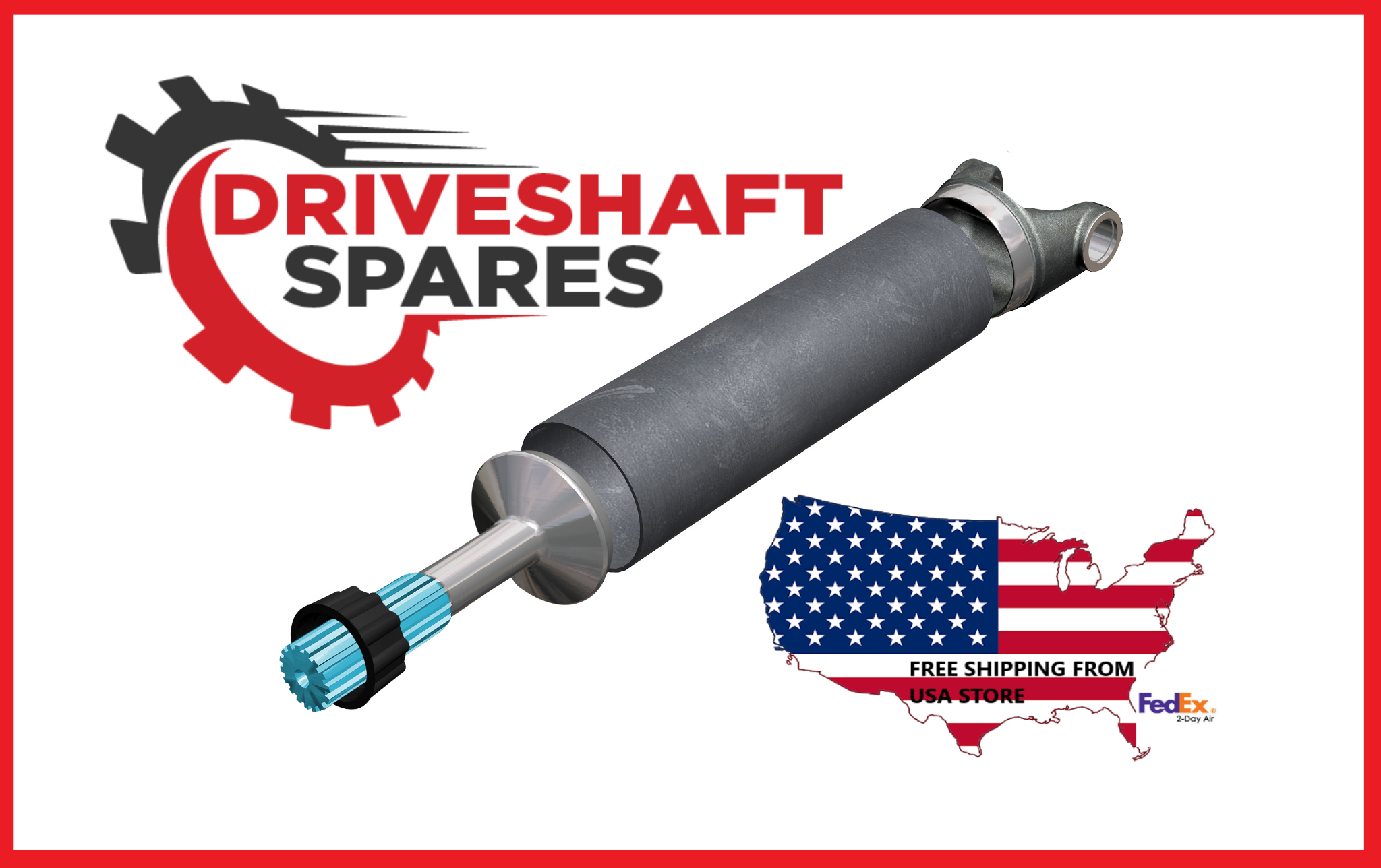 24-30-42-7400 SPICER Driveshaft Steel Tubing Build your own 74" 3.000" x .083" - Image 2