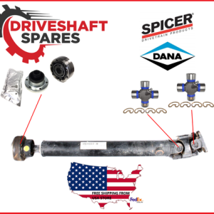 Mercedes ML Series Front Driveshaft CV Joint + 5-153X SPICER U-Joint (X2).