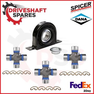 NEW 211175X CARRIER BEARING + 3 SPICER U-JOINTS Kit fit'sFORD F250 F350 2WD
