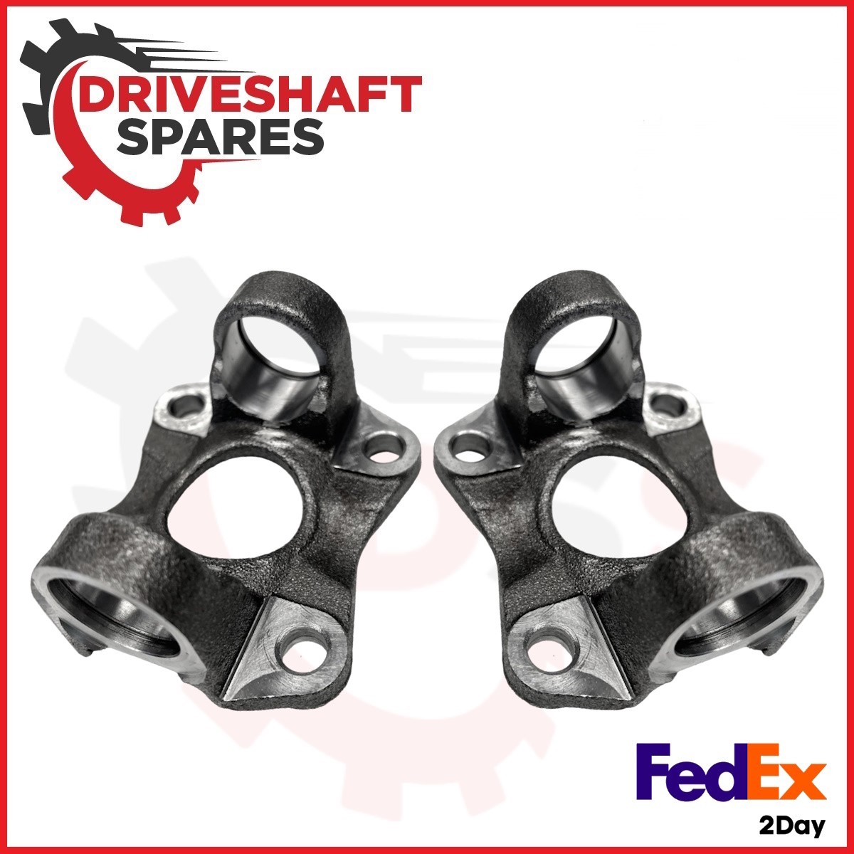 3-2-809, Flange Yoke (TWIN SET) 1350 Series, 3.750BC, 2.750M pilot - Corvette. - Image 2