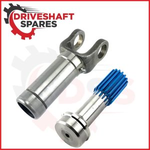 10-3-18KX, Slip Yoke, 1.250x16 spline 5.500 + 2-40-971, spline 1.750 x 0.65".