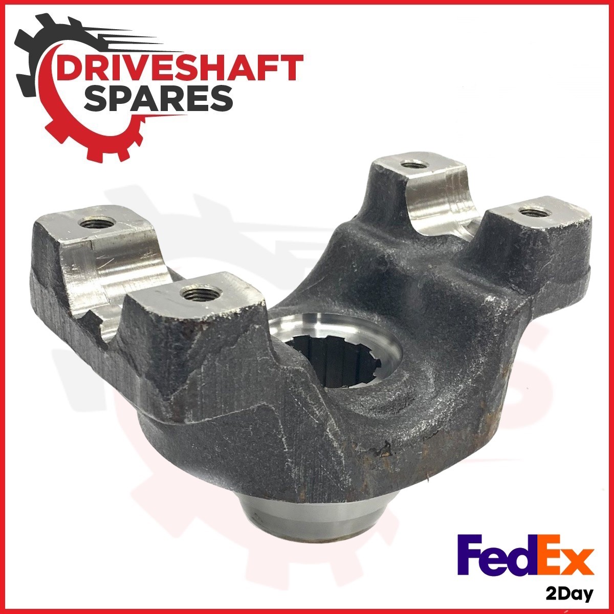 4-4-2051-1 End Yoke - Splined Bore 1550 Series, Strap Style, Ø1.500x10 Spline