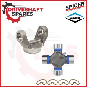 2-28-1707, 1330 Series Weld Yoke, Dia-2.500 x .083. + 5-213x SPICER U-Joint