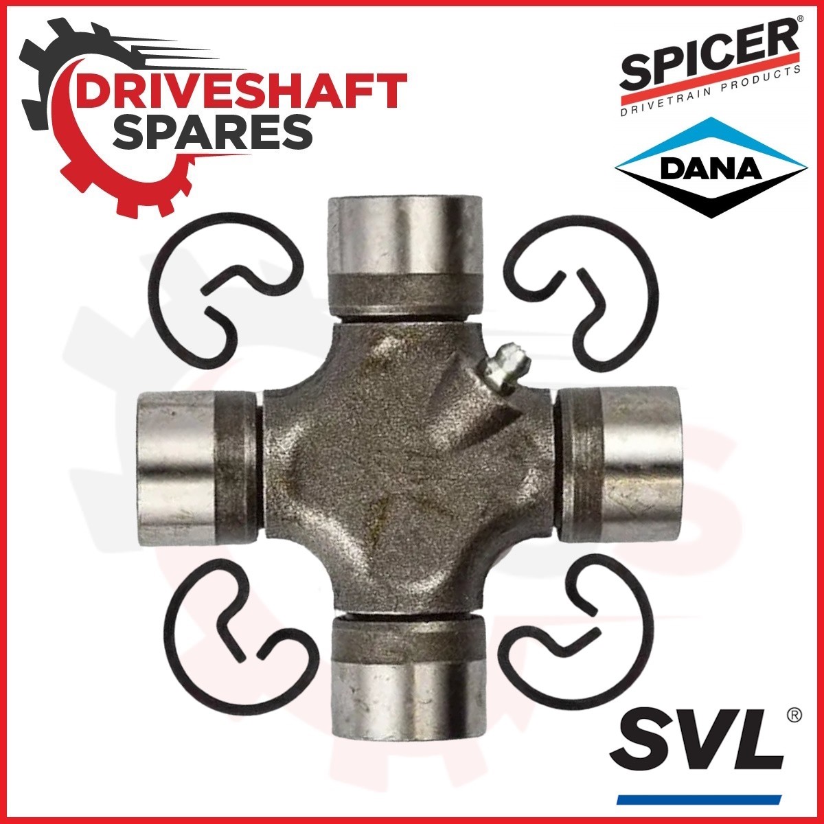 15-213X SPICER SVL Universal Joint - Outside Snap Rings 1330 Series, Greaseable - Image 2