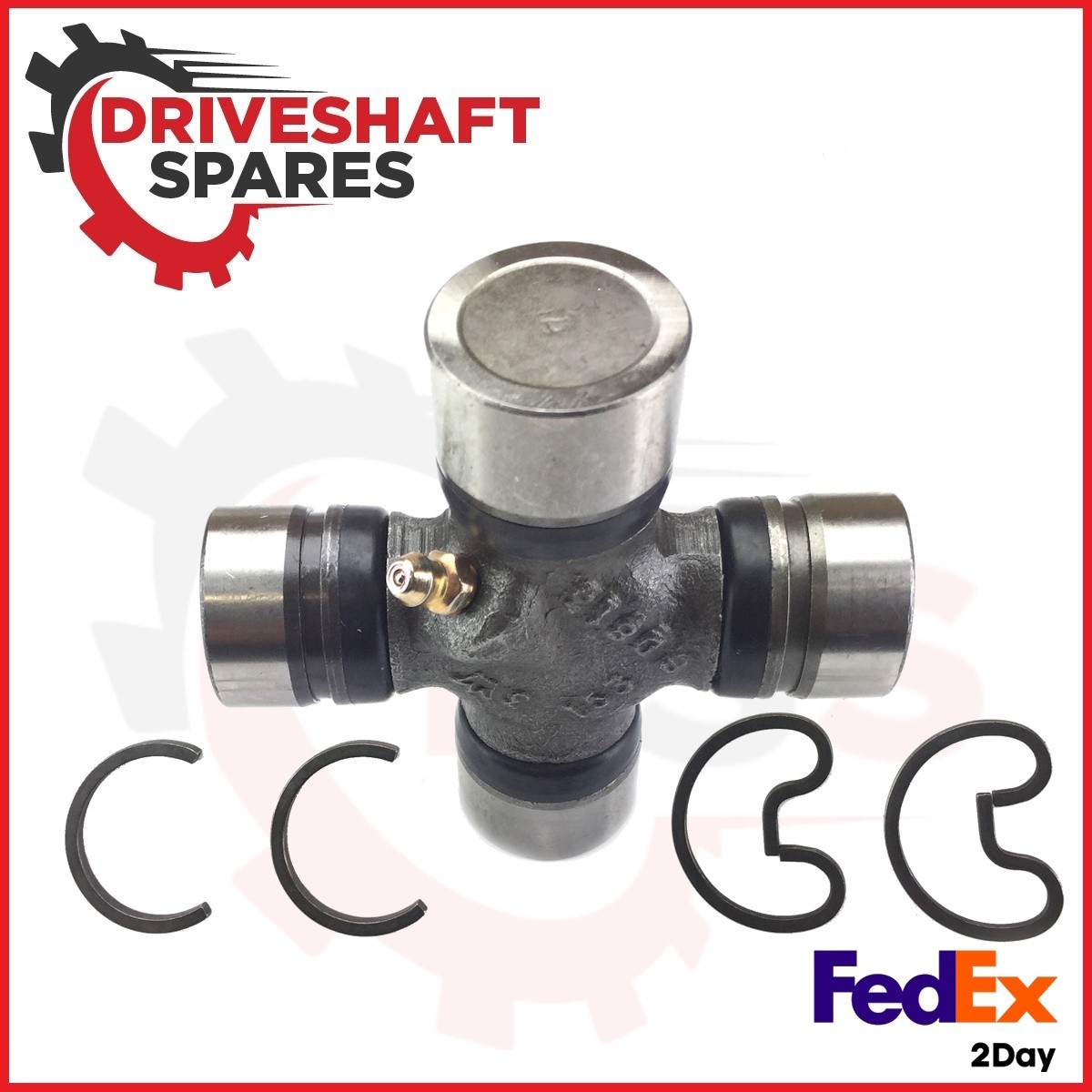 New 5-3205X U-Joint 1350/S44 Series - Inside & Outside Snap Rings Greaseable - Image 2