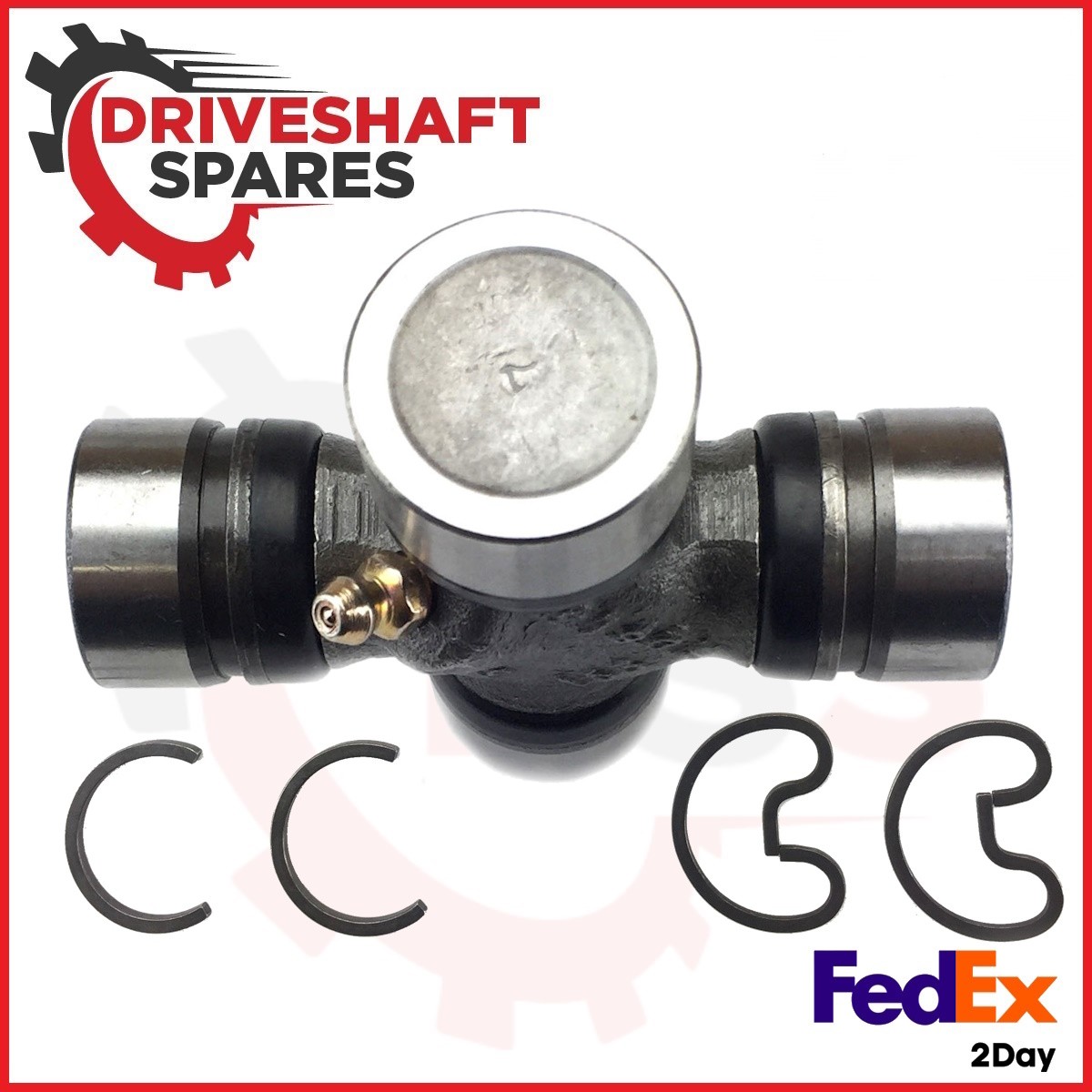 New 5-3205X U-Joint 1350/S44 Series - Inside & Outside Snap Rings Greaseable - Image 3