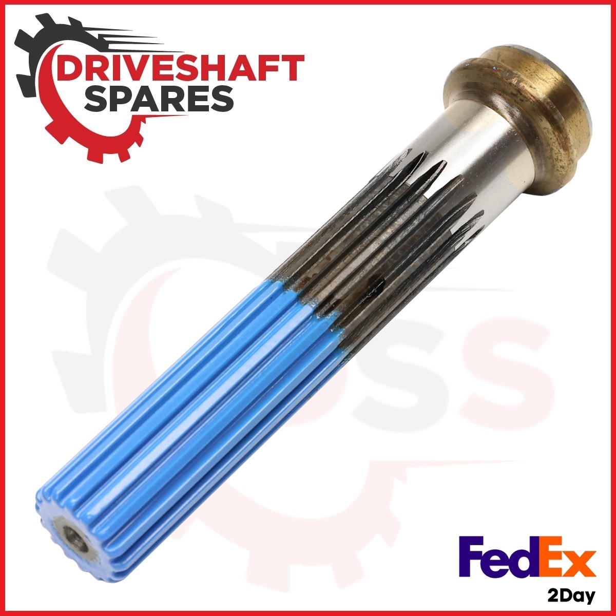 2-40-1701-2, Full Spline Tube Midship Shaft 1.375x16 spline, 2.000 X .120 Tube - Image 2