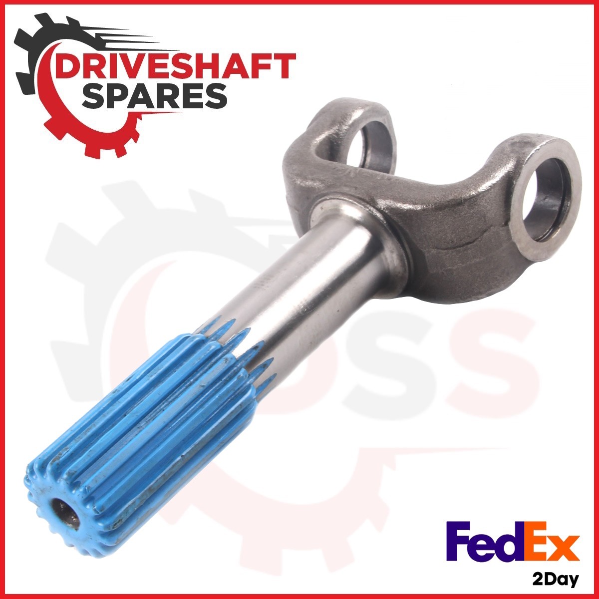 2-82-58X - Yoke Shaft 1310 Series - Ø1.376 x 16 spline, 7.062 Centerline to end - Image 2