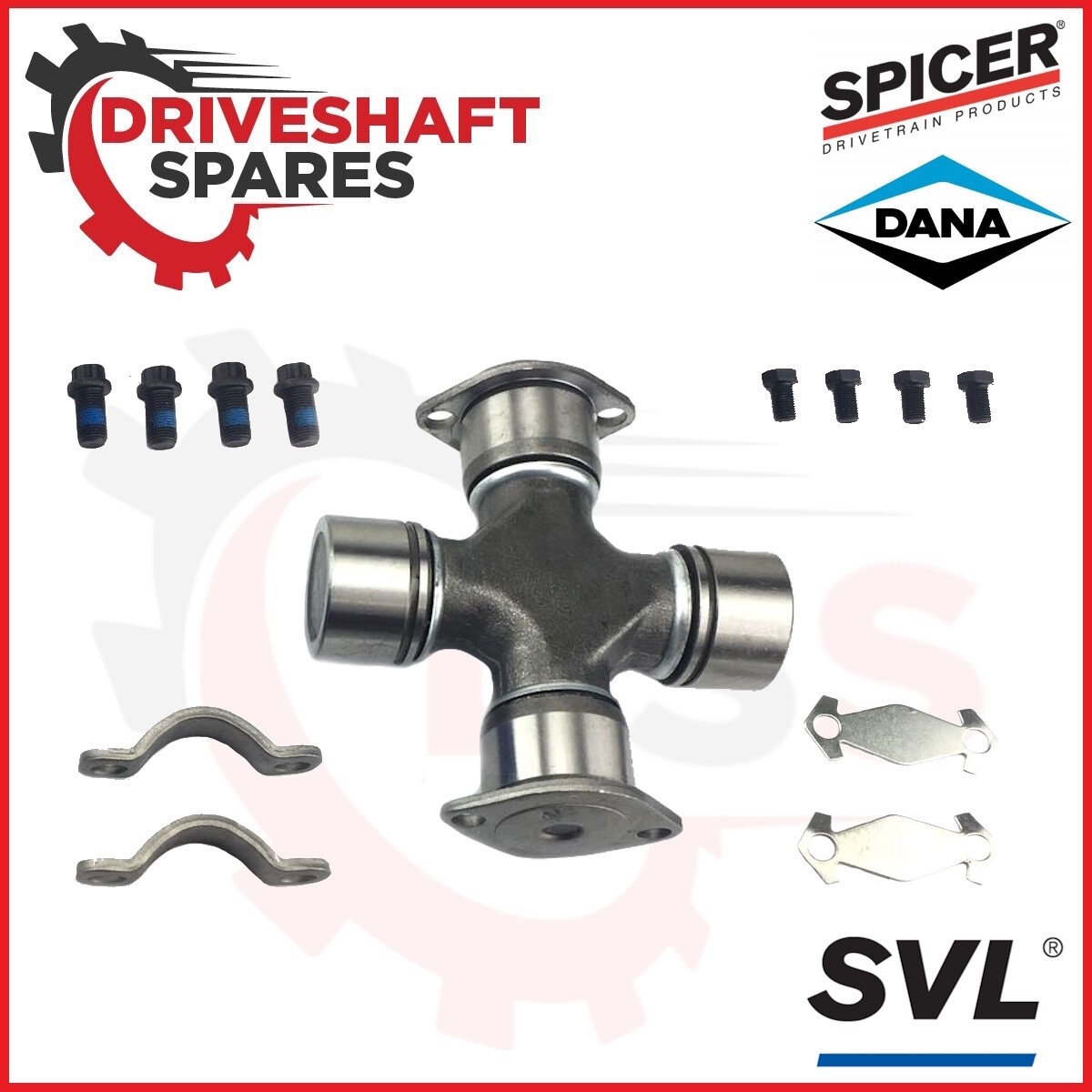 25-675X Dana Spicer Select 1710 Series U-Joint Half Round Yoke W/ Hardware