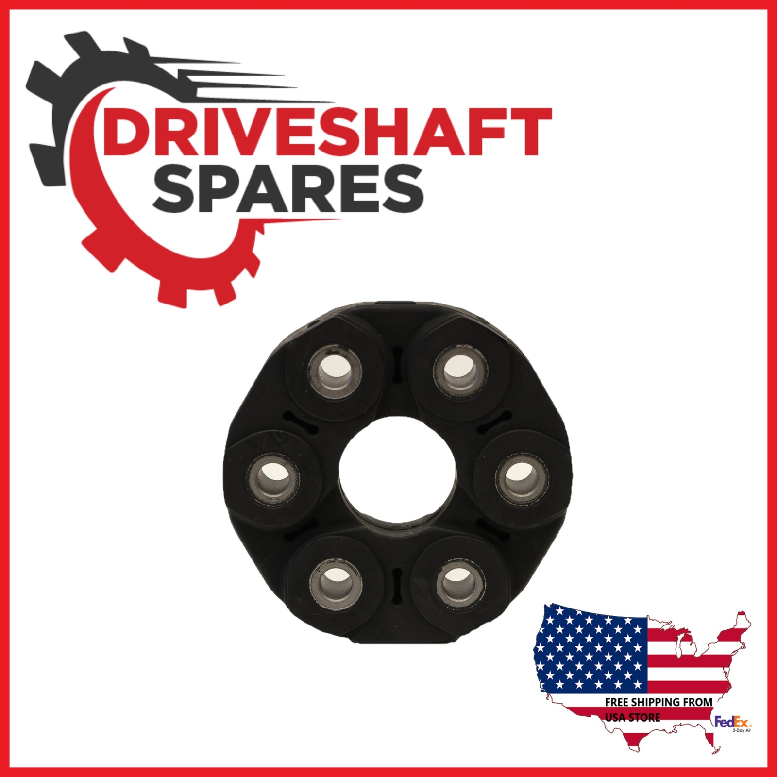 Rubber Coupling + Rear Driveshaft Center Bearing Kit for BMW 3' E46 1999-2006. - Image 3