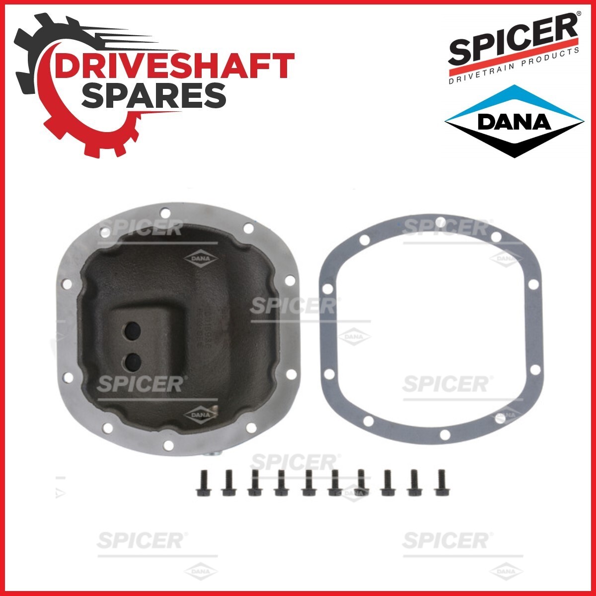 Dana Spicer - 10048737 Nodular Iron diff cover for Dana 30 (Jeep, Ford, Dodge). - Image 2