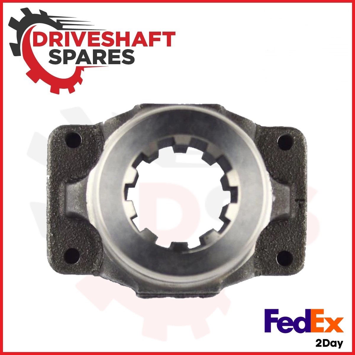 2-4-2401-1, End Yoke - Splined Bore 1310 Series, Strap Style, 1.375x10 Spline - Image 2