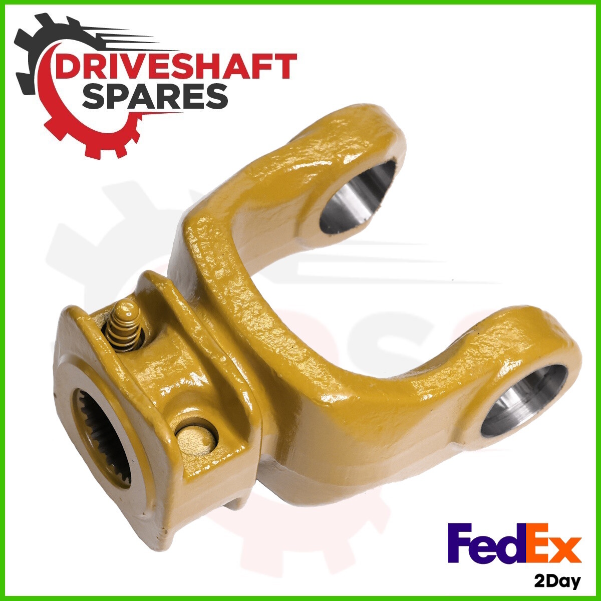 PTO Quick Disconnect Yoke 34.9mm x 106.5mm 21 splines - 34.9mm (1 3/8") H-128mm - Image 2