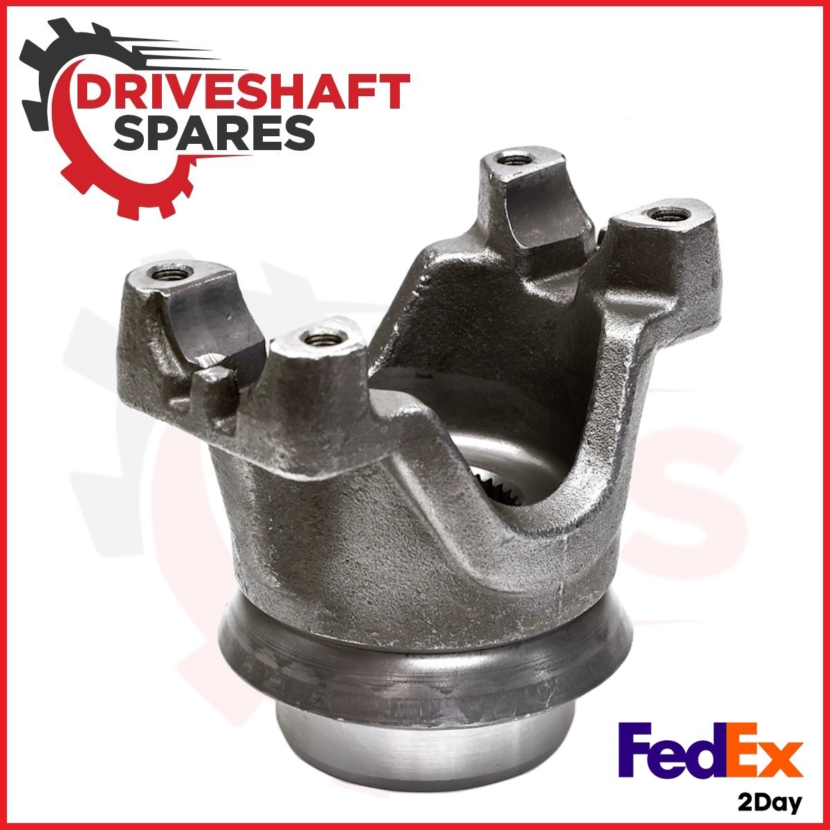 3-4-11081-1X, Splined Bore End Yoke - 1410 Series, Strap Style, 1.609x37 Spline - Image 3