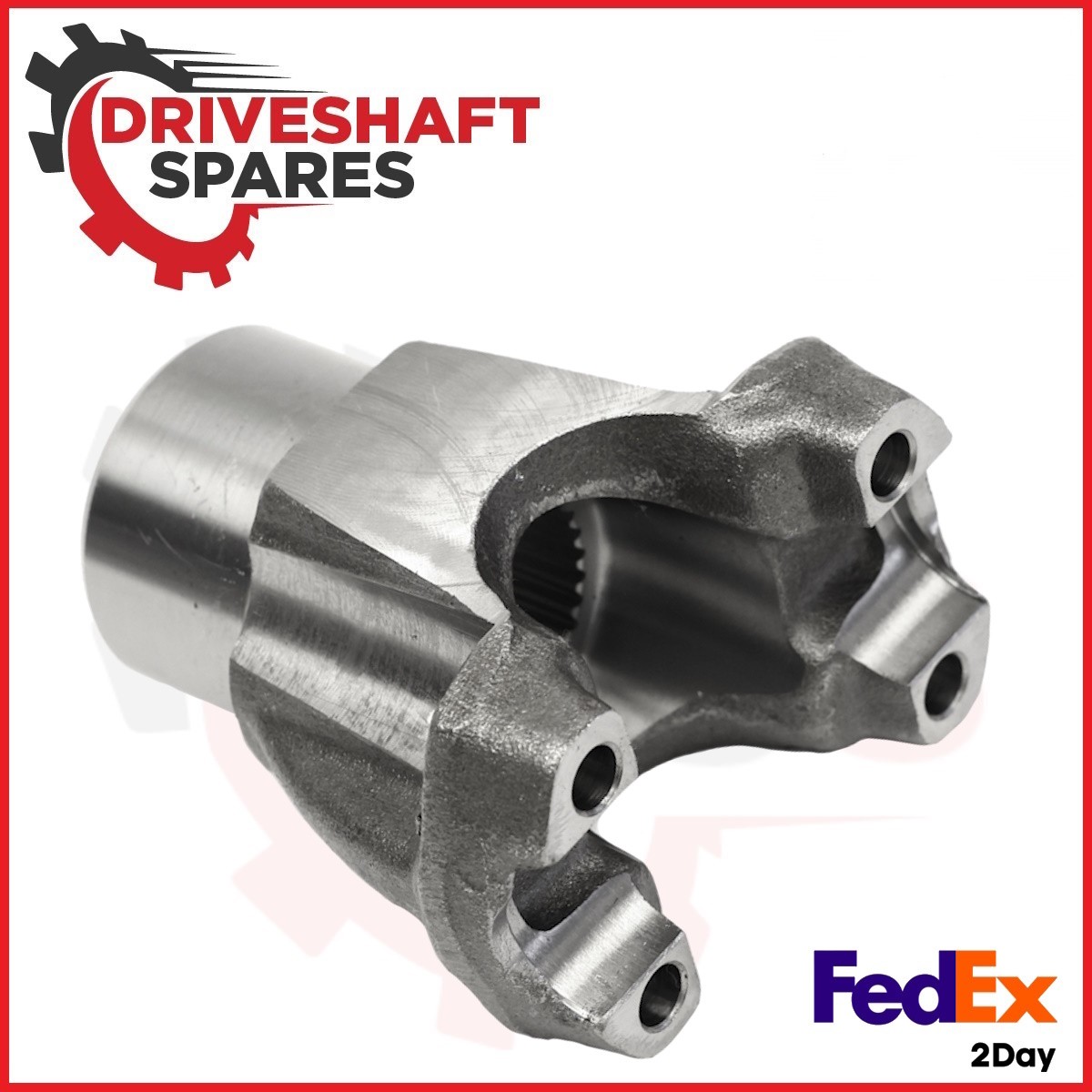2-4-JK03 End Yoke - Splined Bore 1310 Series, CV Style + 2-94-28X U-Bolt Kit - Image 3